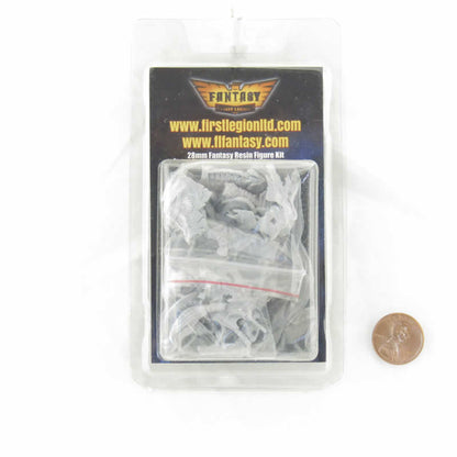 FLM28056 Mounted Skeleton Warrior Figure Kit 28mm Heroic Scale Miniature Unpainted