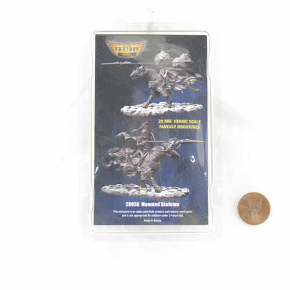 FLM28056 Mounted Skeleton Warrior Figure Kit 28mm Heroic Scale Miniature Unpainted