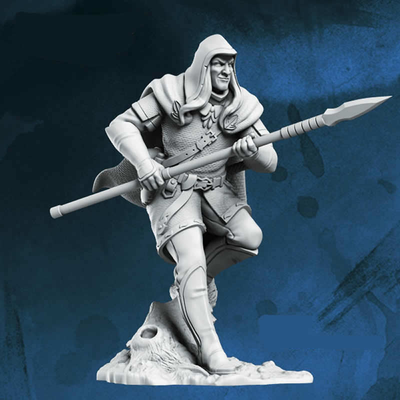 FLM28067 Liammeris Elf Ranger Figure Kit 28mm Heroic Scale Miniature Unpainted