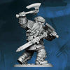 FLM28070 Arbazd Two Axes Dwarven Warrior Figure Kit 28mm Heroic Scale Miniature Unpainted