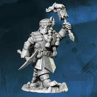 FLM28075 Hikarr Giants Bane Dwarven Miner Figure Kit 28mm Heroic Scale Miniature Unpainted