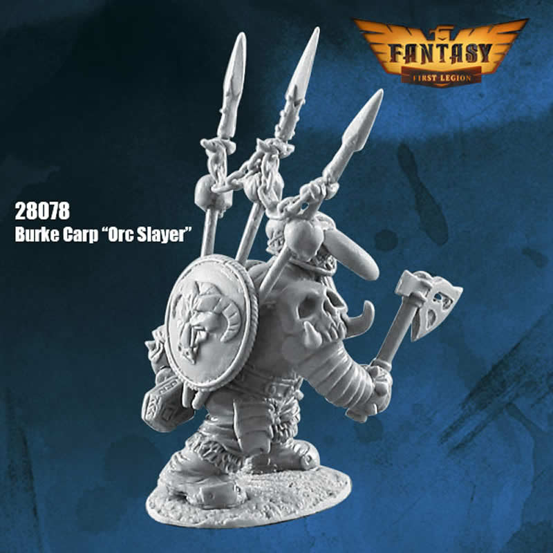 FLM28078 Burke Carp Orc Slayer Figure Kit 28mm Heroic Scale Miniature Unpainted