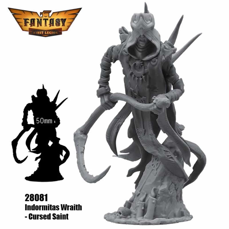 FLM28081 Indormitas Wraith Cursed Saint Figure Kit 28mm Heroic Scale Miniature Unpainted