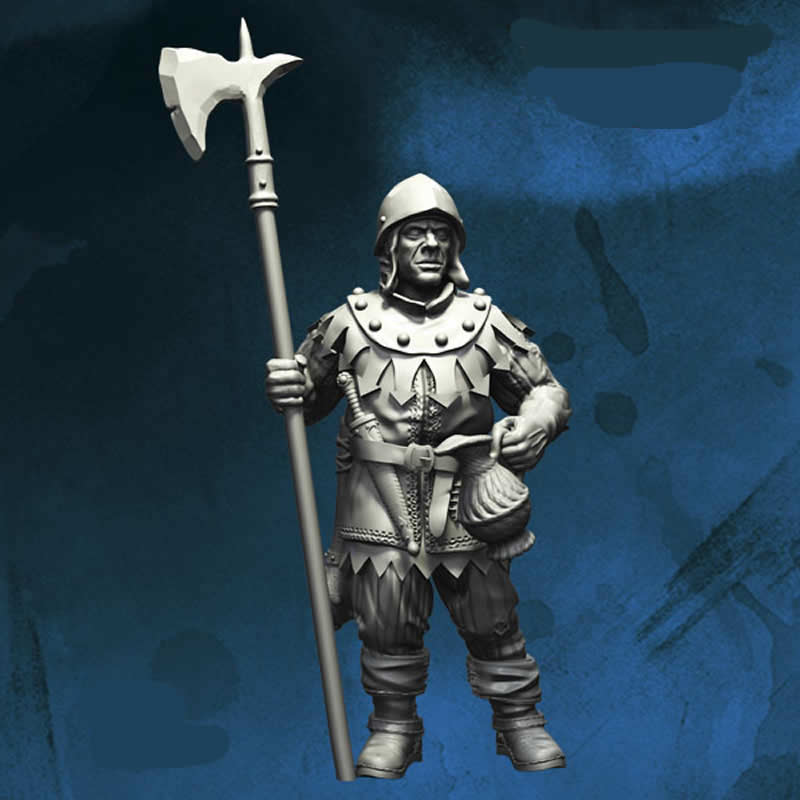 FLM28085 Town Guard No1 Figure Kit 28mm Heroic Scale Miniature Unpainted