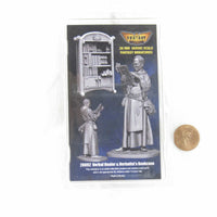 FLM28092 Herbal Healer with Bookcase Figure Kit 28mm Heroic Scale Miniature Unpainted