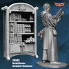 FLM28092 Herbal Healer with Bookcase Figure Kit 28mm Heroic Scale Miniature Unpainted