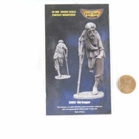 FLM28097 Old Beggar Figure Kit 28mm Heroic Scale Miniature Unpainted