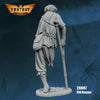 FLM28097 Old Beggar Figure Kit 28mm Heroic Scale Miniature Unpainted
