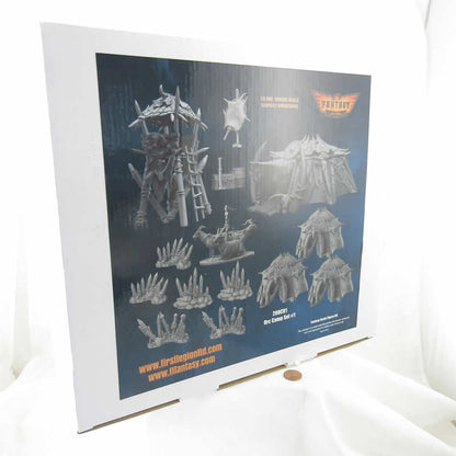 FLM28OC01 Orc Camp Accessories Kit 28mm Heroic Scale Miniature Unpainted