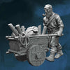 FLM28101 Craftsman With Woodcart Figure Kit 28mm Heroic Scale Miniature Unpainted