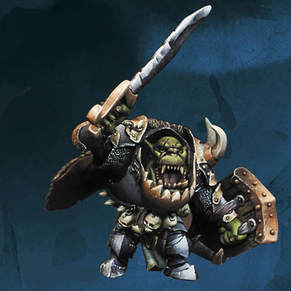 FLM28105 Orc Leader Crog Steel Jaw Figure Kit 28mm Heroic Scale Miniature Unpainted