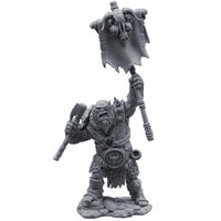FLM28108 Orc Standard Bearer Uchyn Figure Kit 28mm Heroic Scale Miniature Unpainted