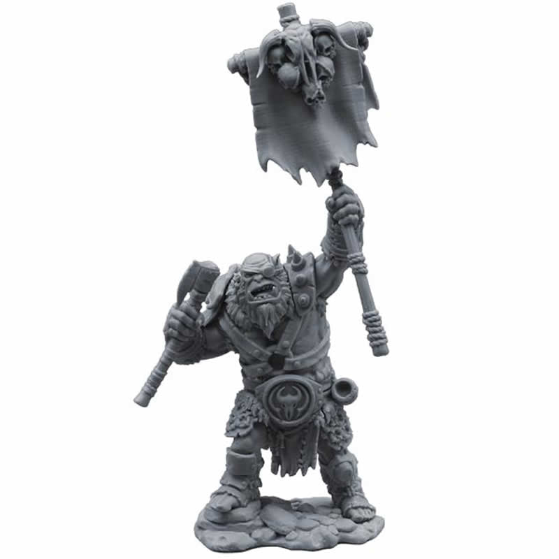 FLM28108 Orc Standard Bearer Uchyn Figure Kit 28mm Heroic Scale Miniature Unpainted