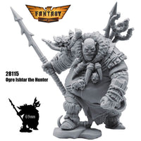 FLM28115 Ogre Ishtar The Hunter Figure Kit 28mm Heroic Scale Miniature Unpainted