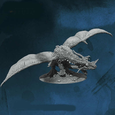 FLM28129 Raufdarr Hillcrusher Fighting Dragon Figure Kit 28mm Heroic Scale Miniature Unpainted