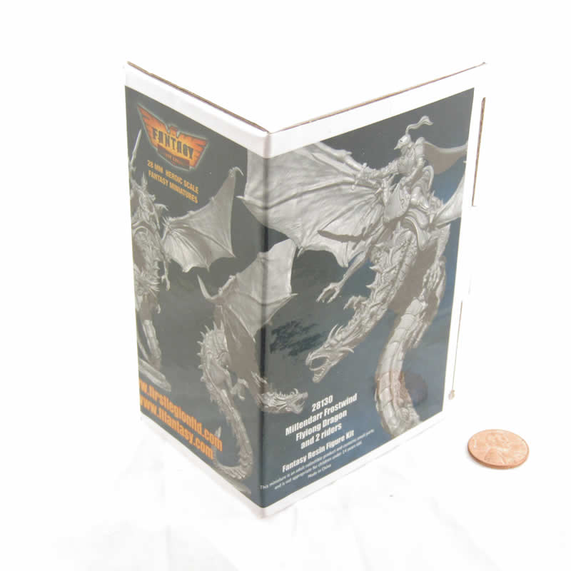 FLM28130 Millendarr Frostwind Flying Dragon Figure Kit 28mm Heroic Scale Miniature Unpainted