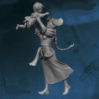 FLM28136 Mother with Baby Figure Kit 28mm Heroic Scale Miniature Unpainted