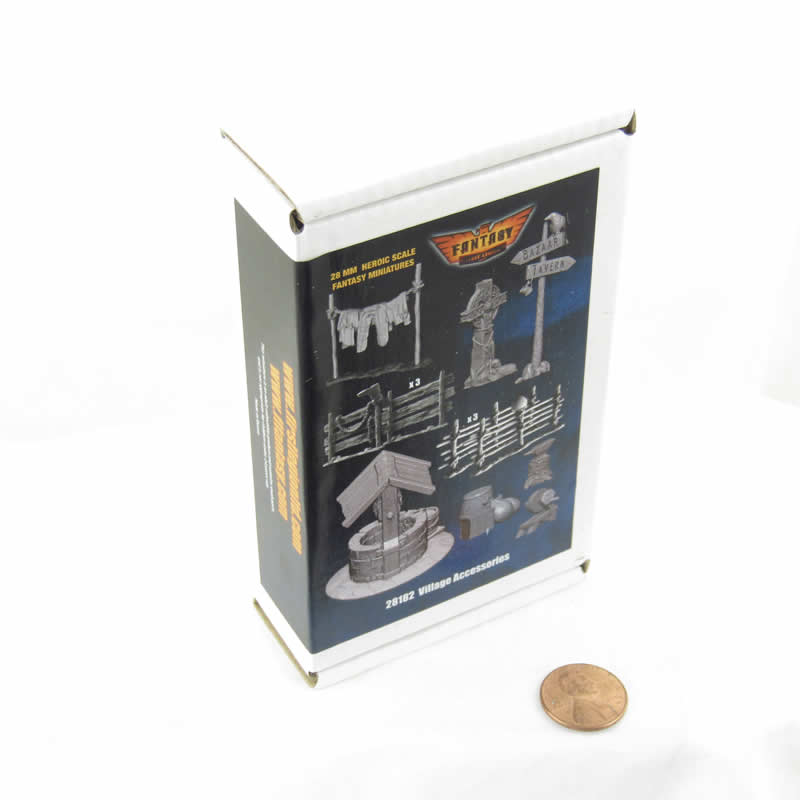 FLM28182 Village  Accessory Set 28mm Heroic Scale Miniature Unpainted