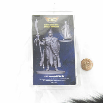 FLM28195 Aninomis Elf Warrior Figure Kit 28mm Heroic Scale Miniature Unpainted