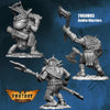 FLM28GOB03 Goblin Warriors 3 Different Goblins Figure Kit 28mm Heroic Scale Miniature Unpainted