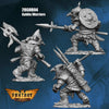 FLM28GOB04 Goblin Warriors 3 Different Goblins Figure Kit 28mm Heroic Scale Miniature Unpainted