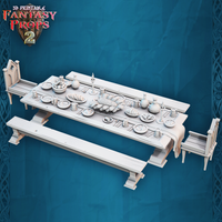3D Printed STL Miniatures Fantasy Props 2 Tavern 28 - 32mm War Gaming D&D