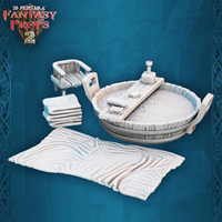 3D Printed STL Miniatures Fantasy Props 2 Tavern 28 - 32mm War Gaming D&D