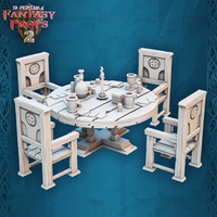 3D Printed STL Miniatures Fantasy Props 2 Tavern 28 - 32mm War Gaming D&D