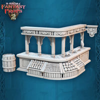 3D Printed STL Miniatures Fantasy Props 2 Tavern 28 - 32mm War Gaming D&D