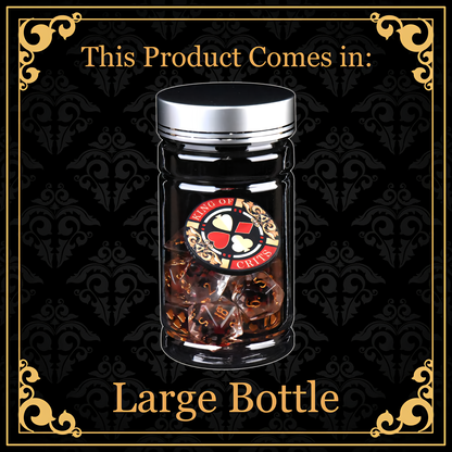 Art of Stealth Dice Set | Black Resin D&D Dice by Revenant Foundry