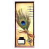 Peacock Feather Quill Dip Pen Set - Feather Quill Pen Dip Set – Style 5
