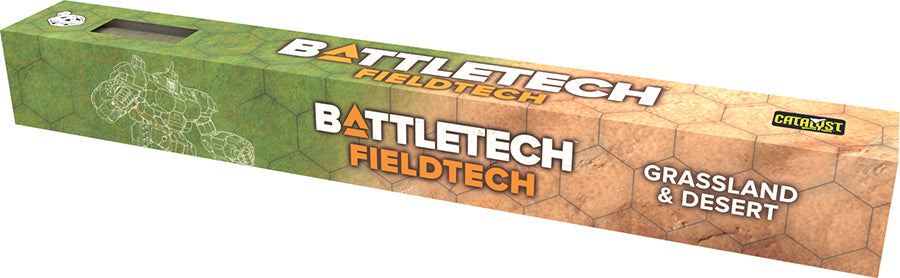 BattleTech: Battle Mat - FieldTech Grasslands/Desert Double-Sided Neoprene Map