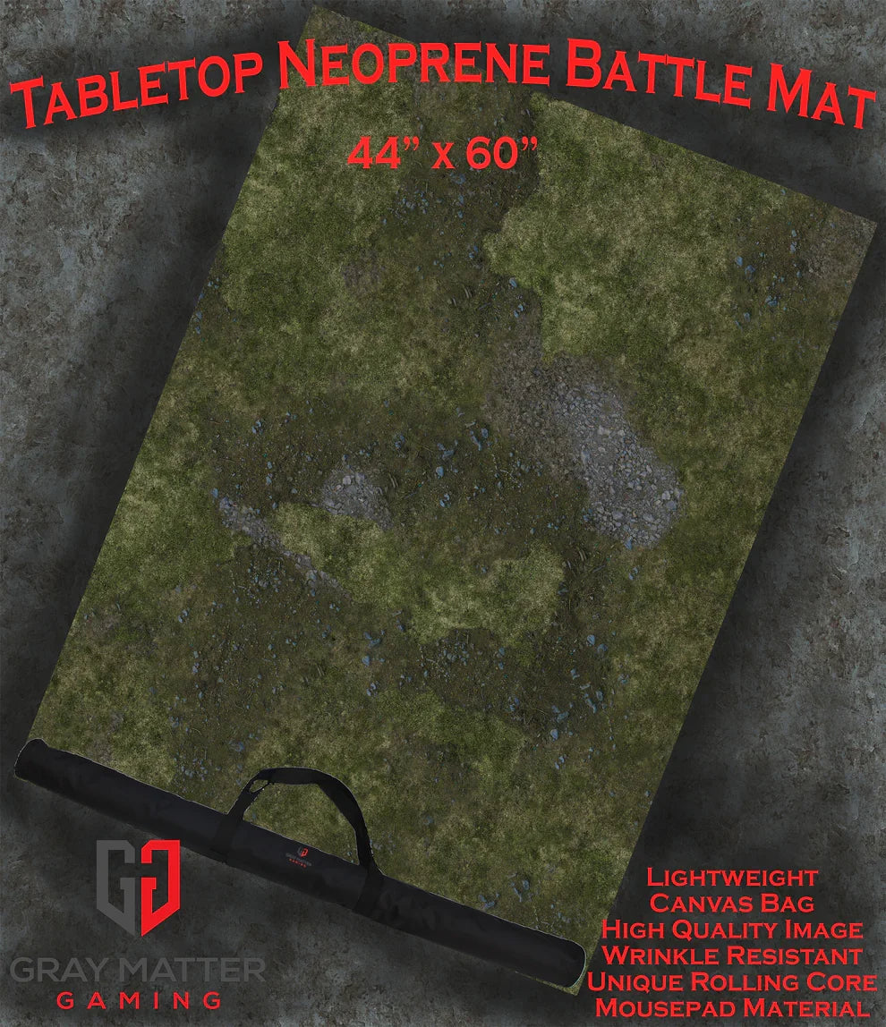 Field of Battle | Neoprene Battle Mat with Bag | Baron of Dice