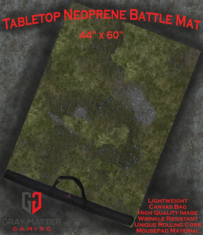 Field of Battle | Neoprene Battle Mat with Bag | Baron of Dice