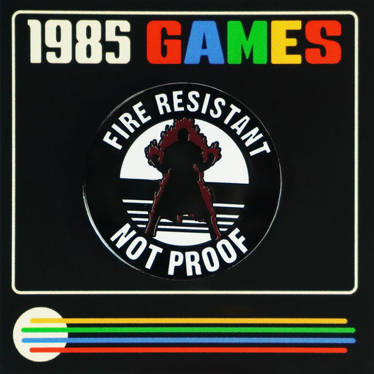 Pin: Fire Resistant Enamel Pin for RPG and Tabletop Gamers