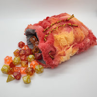 Fireball Minky Dice Bag