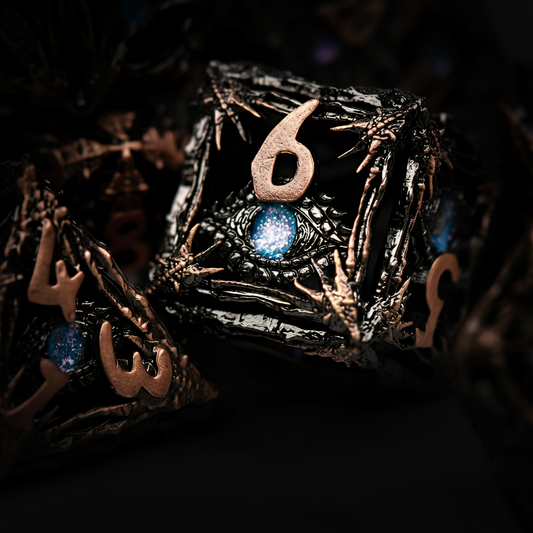 Dragon Seer Metal Dice Set | Premium D&D Metal Dice by Revenant Foundry