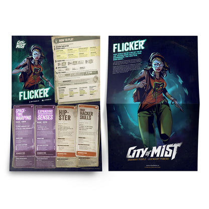 City of Mist Character Folio Pack — 14 Pregen Character Folios