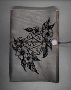 Floral D20 Notebook, Dungeons and Dragons Journal