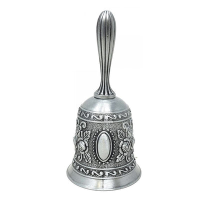 Floral Design Altar Bell - Charcoal Grey 4.5"