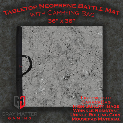 Fractured Concrete - Neoprene Battle Mat with Bag