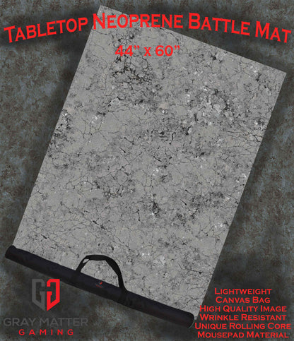 Fractured Concrete - Neoprene Battle Mat with Bag