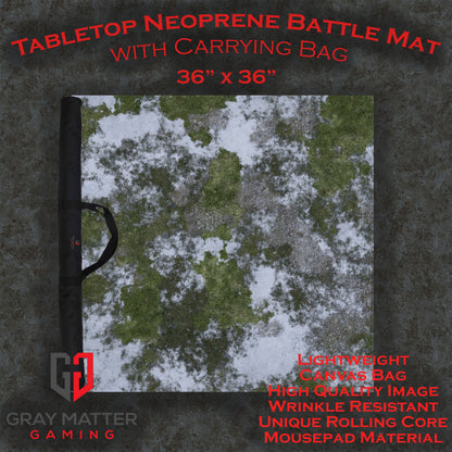 Frosty Meadow - Neoprene Battle Mat with Bag
