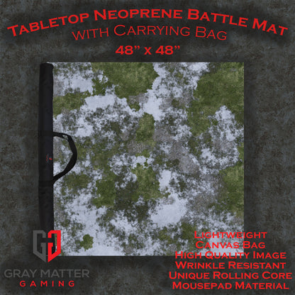 Frosty Meadow - Neoprene Battle Mat with Bag