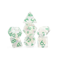 Frosted Meadow - 7 Piece DnD Dice Set | Acrylic RPG Gaming Dice