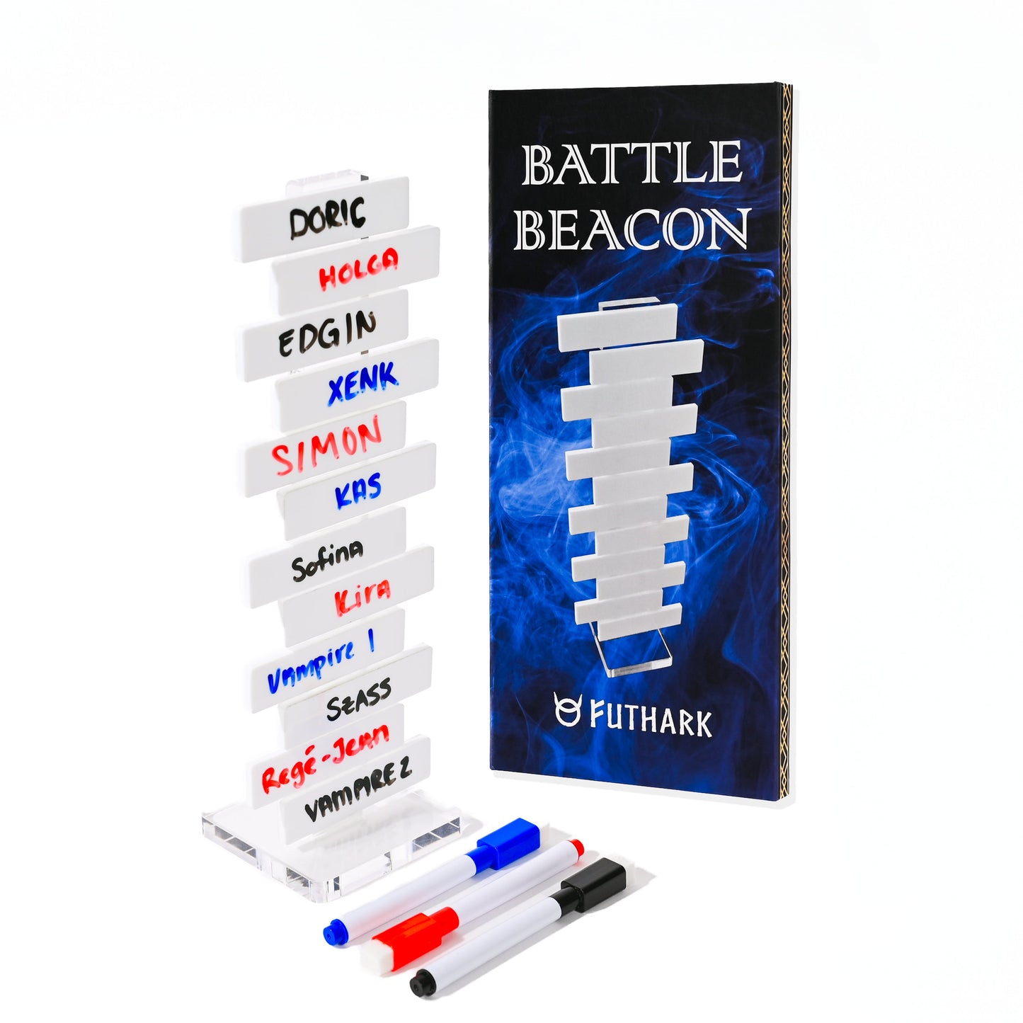 Battle Beacon DND Initiative Tracker – Magnetic Combat Tracker for 12 Players