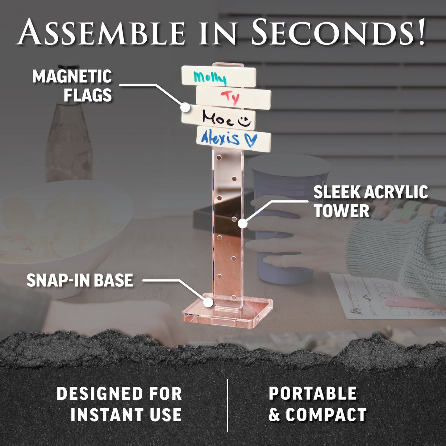 Battle Beacon DND Initiative Tracker – Magnetic Combat Tracker for 12 Players