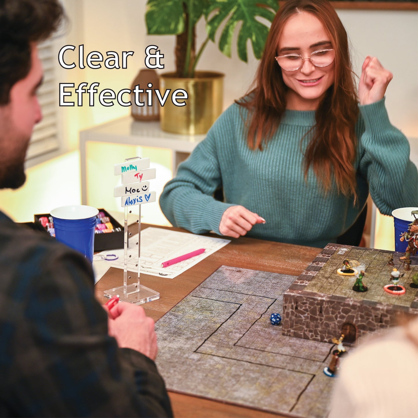 Battle Beacon DND Initiative Tracker – Magnetic Combat Tracker for 12 Players