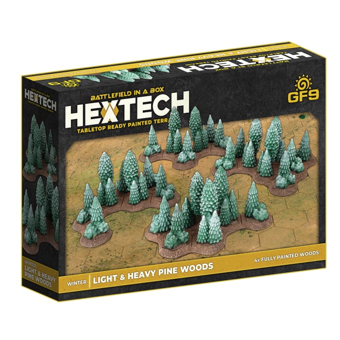 Battlefield in a Box: HexTech - Winter Light and Heavy Woods