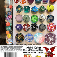 25 Unusual DCC Dice Super Sized Set - Multi-Color